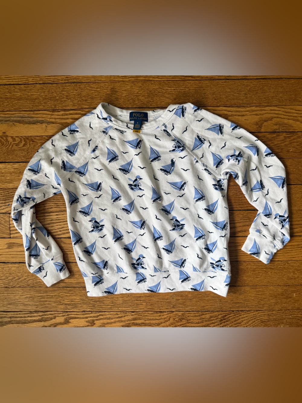 Polo Ralph Lauren Sailboat Print Sweatshirt - Size 6